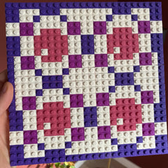 Blooming Eyes - Buildable Brick Art