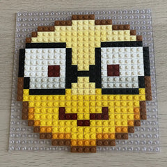 Nerd - Emoji Buildable Brick Art