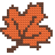 Autumn Leaf - Buildable Brick Art