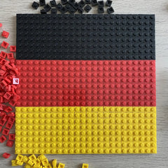 Germany Flag - Buildable Brick Mosaic
