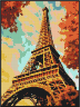 Amélie in Autumn - Buildable Brick Mosaic
