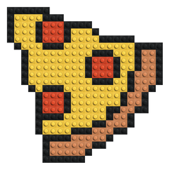 Pizza Slice - Buildable Brick Art