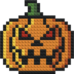 Jack-o'-Lantern - Buildable Brick Art