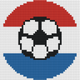 Netherlands Football - buildable brick mosaic