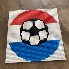 Netherlands Football - buildable brick mosaic