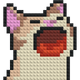 Meme Cat #3 - Buildable Brick Art