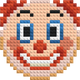 Clown Emoji - Buildable Brick Art