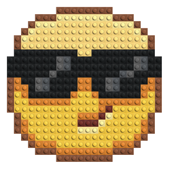 Cool - Emoji Buildable Brick Art