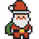 Santa Claus - Buildable Brick Art