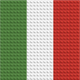 Italy Flag - Buildable Brick Art