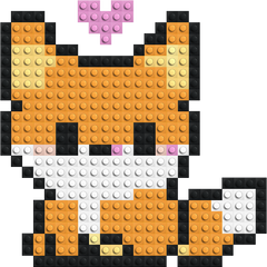 Foxy - Buildable Brick Art