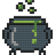 Witch Cauldron - Buildable Brick Art