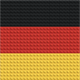 Germany Flag - Buildable Brick Mosaic