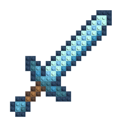 Sword - Buildable Brick Mosaic