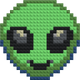 Alien - Buildable Brick Art