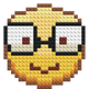 Nerd - Emoji Buildable Brick Art