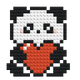Panda Love - Buildable Brick Art