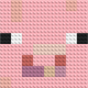 Pig - Buildable Brick Mosaic
